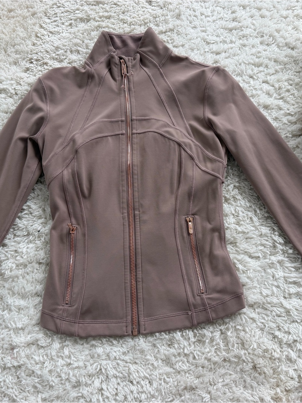 lululemon athletica Rose Taupe Zip-Up Utility Jacket